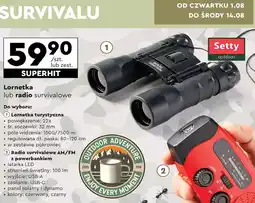 Radio survivalowe z powerbankiem czerwone Setty