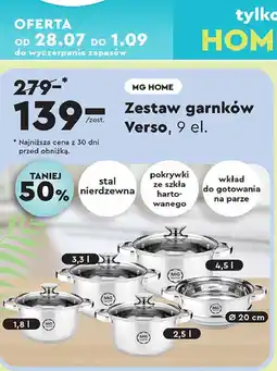 Biedronka Komplet garnków verso Mg Home oferta