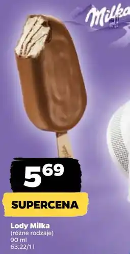 Netto Lód vanilla & chocolate swirl Milka oferta