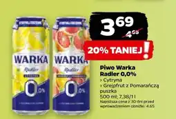Netto Piwo Warka Radler Lemon 0.0% Alk oferta