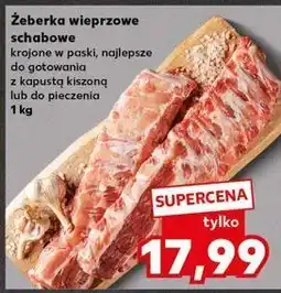 Kaufland Żeberka wieprzowe schabowe oferta
