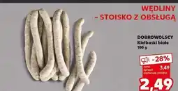 Kaufland Kiełbaski białe Dobrowolscy oferta