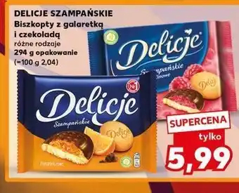 Kaufland Ciastka z galaretką malinową Delicje Szampańskie oferta