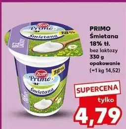 Kaufland Śmietana 18 % bez laktozy Zott Primo oferta