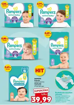 Kaufland Pieluszki dla dzieci maxi 4 Pampers Active Baby oferta