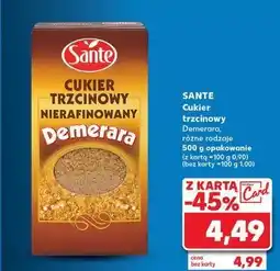 Kaufland Cukier trzcinowy demerara nierafinowany Sante Demerara oferta
