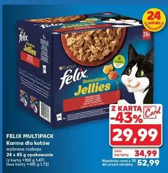 Kaufland Karma dla kota wiejskie smaki w galaretce Purina Felix Sensations Jellies oferta