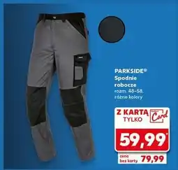 Kaufland Spodnie robocze 48-58 Parkside oferta