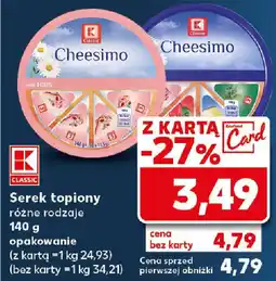 Kaufland Serek topiony 140g oferta