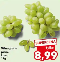 Kaufland Winogrona jasne luzem 1 kg oferta