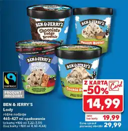 Kaufland BEN & JERRY'S Lody 465-427 ml oferta