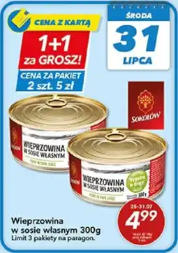 Lewiatan SOKOŁÓW Wieprzowina w sosie własnym 300g oferta