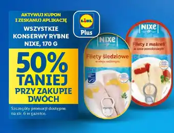 Lidl WSZYSTKIE KONSERWY RYBNE NIXE, 170 G oferta