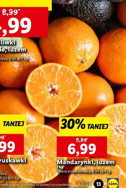 Lidl Mandarynki, luzem 1 kg oferta