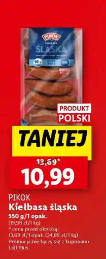 Lidl PIKOK Kiełbasa śląska 550 g oferta