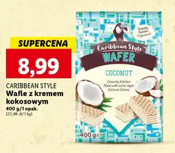 Lidl CARIBBEAN STYLE Wafle z kremem kokosowym, 400 g oferta