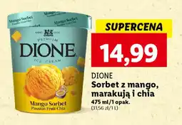 Lidl DIONE Sorbet z mango, marakują i chia, 475 ml oferta