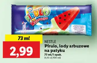 Lidl NESTLE Pirulo, lody arbuzowe na patyku, 73 ml oferta