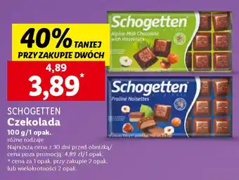 Lidl SCHOGETTEN Czekolada, 100 g oferta