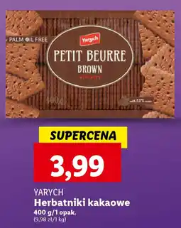 Lidl YARYCH Herbatniki kakaowe, 400 g oferta