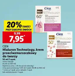 Lidl CIEN Hialuron Technology, krem przeciwzmarszczkowy do twarzy, 50 ml oferta