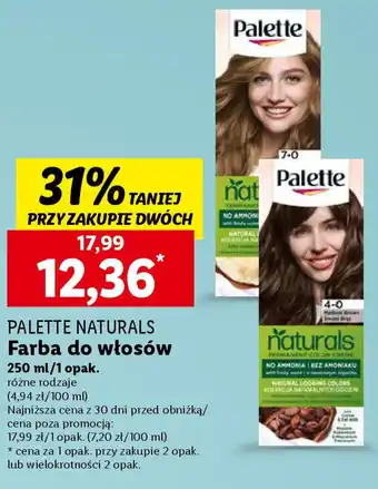 Lidl PALETTE NATURALS Farba do włosów, 250 ml oferta