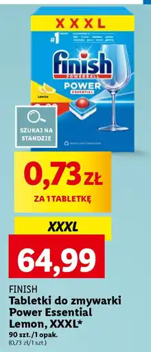 Lidl FINISH Tabletki do zmywarki Power Essential Lemon, 90 szt. oferta