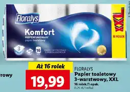 Lidl FLORALYS Papier toaletowy 3-warstwowy, XXL, 16 rolek oferta