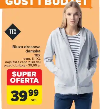 Carrefour Bluza dresowa damska TEX oferta