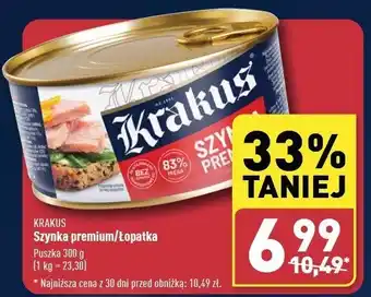 ALDI Łopatka wieprzowa Krakus animex oferta