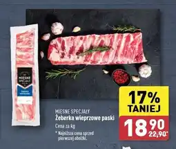 ALDI Żeberka wieprzowe ekstra mięsne Mięsne specjały zawsze świeże (aldi) oferta