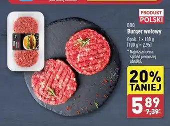 ALDI Burger wołowy BBQ (MIĘSO) oferta