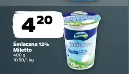 Netto Śmietana 12 % Miletto oferta