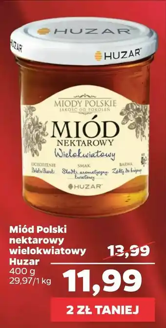 Netto Miód Polski nektarowy wielokwiatowy Huzar oferta