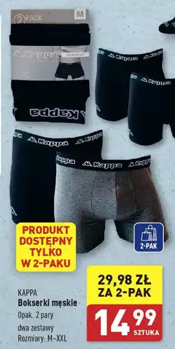 ALDI KAPPA Bokserki męskie 2 pary oferta