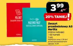 Netto Zeszyt przedmiotowy A5 60 kartek oferta