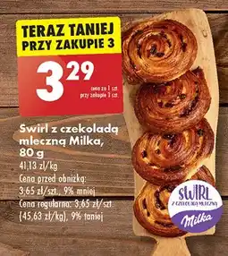 Biedronka Swirl z czekoladą Milka oferta