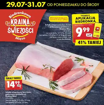 Biedronka Schab wieprzowy bez kości Kraina Mięsa oferta