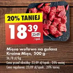 Biedronka Mięso wołowe na gulasz Kraina Mięs oferta