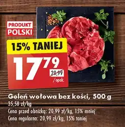 Biedronka Goleń wołowa bez kości oferta