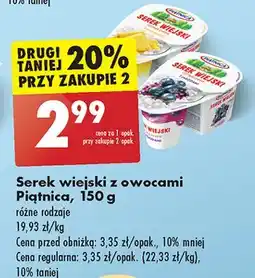 Biedronka Serek wiejski z ananasem Piątnica Wiejski oferta