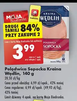 Biedronka Polędwica sopocka Kraina Wędlin oferta