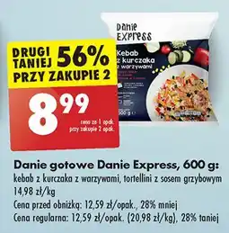 Biedronka Tortellini z warzywami i sosem grzybowym Danie Express oferta