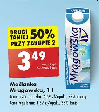 Biedronka Maslanka naturalna Mrągowska oferta