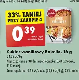Biedronka Cukier wanilinowy Bakello oferta