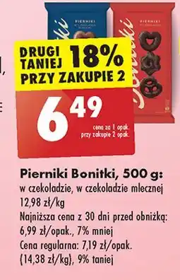 Biedronka Pierniki w czekoladzie Bonitki oferta