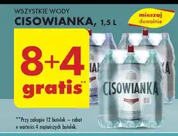 Biedronka Woda lekko gazowana Cisowianka oferta