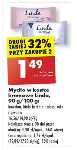 Biedronka Mydło kremowe bawełna Linda oferta