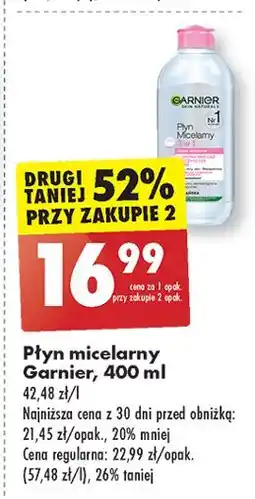 Biedronka Płyn micelarny do skóry wrażliwej Garnier Skin Naturals oferta