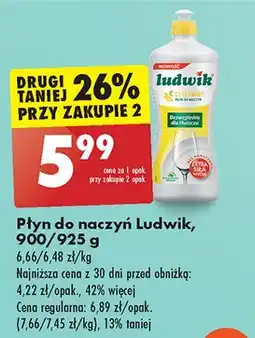 Biedronka Płyn do mycia naczyń cytrynowy Ludwik oferta